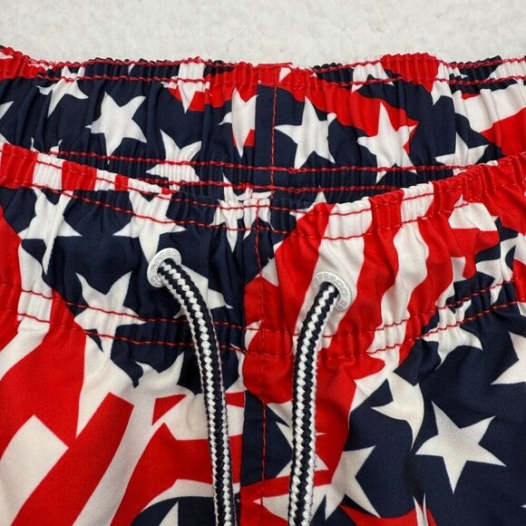 Speedo American Flag Swimming Trunks Patriotic July 4th Red White & Blue Mens XL - Picture 2 of 11